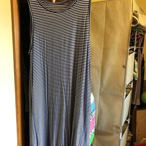 Sleeveless t-shirt dress